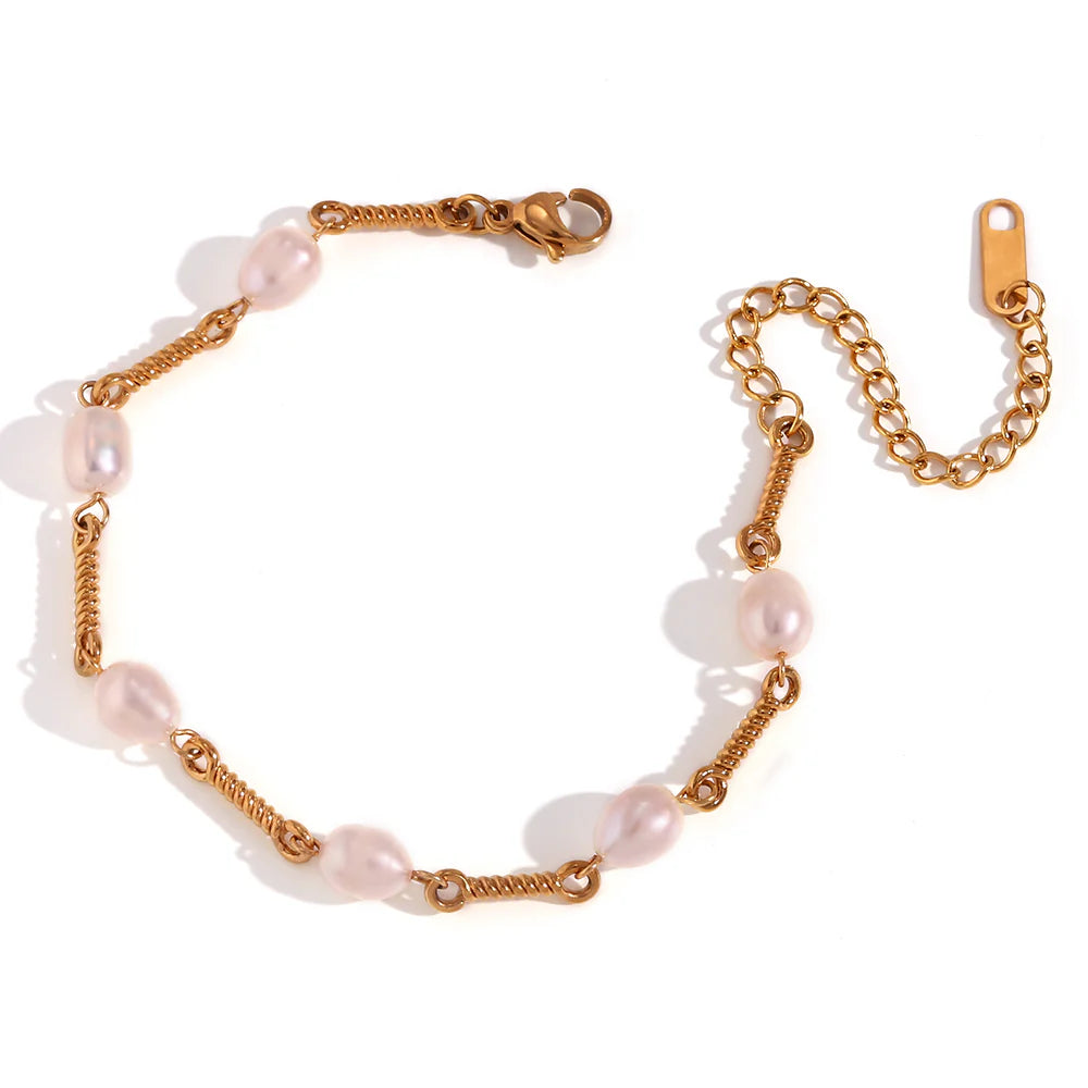 Pearl Bracelet - Gold