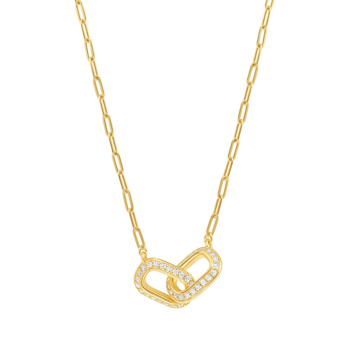 Double Link Necklace - Gold
