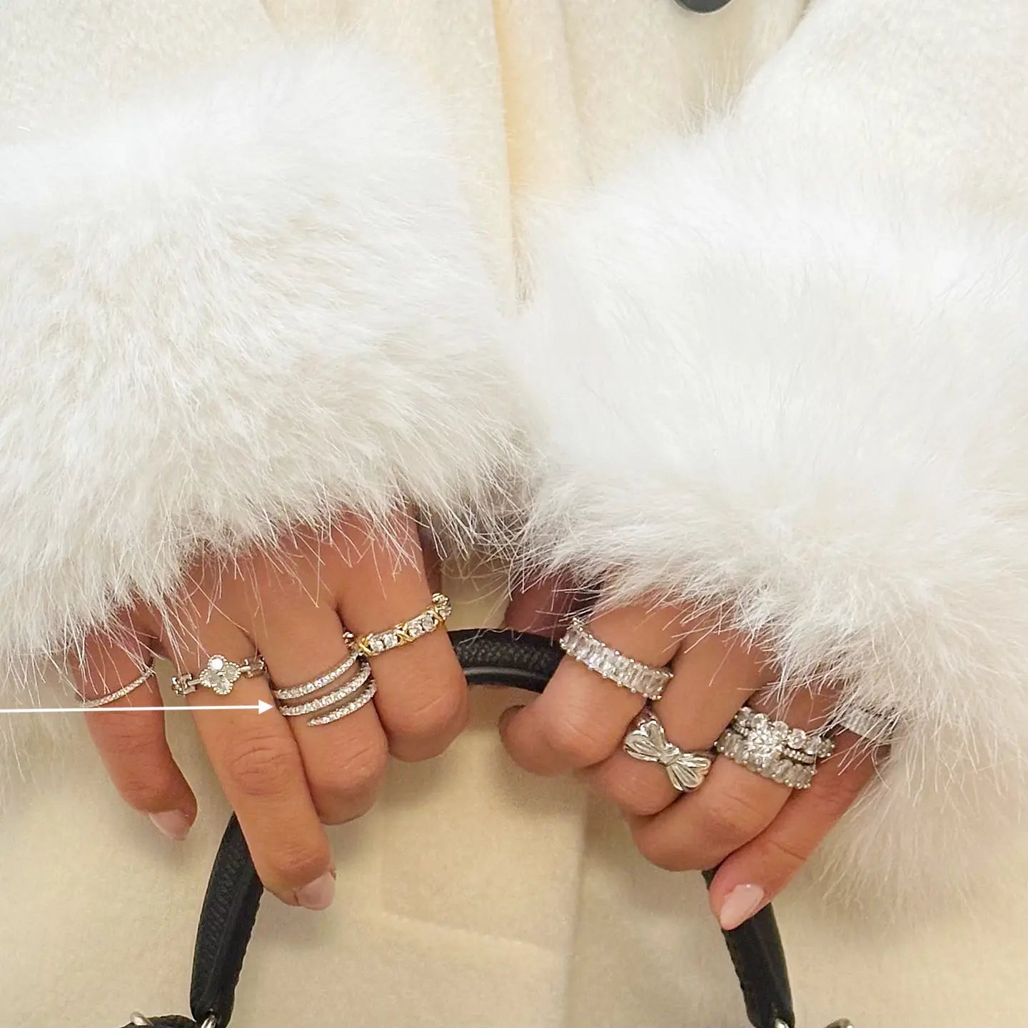 Silver Spiral Claw Ring