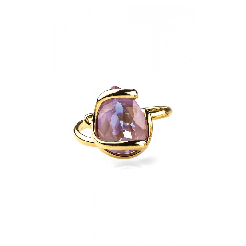 Drop Adjustable Ring - Violet