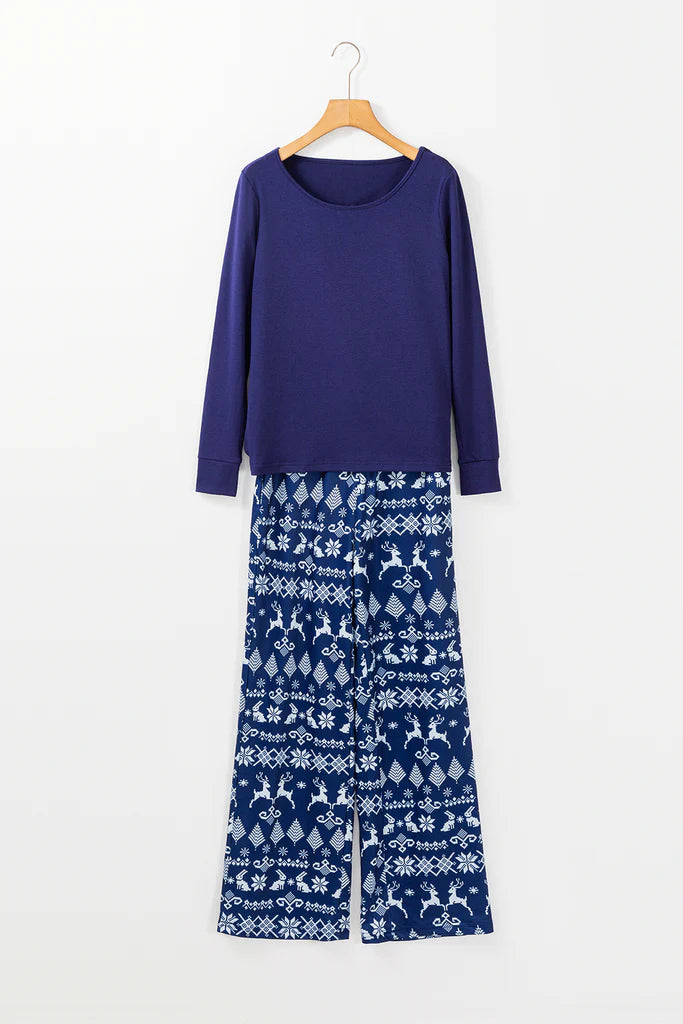 Christmas Loungewear Set - Blue