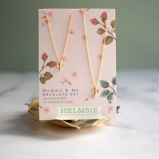Momma + Me Bees Necklace Set