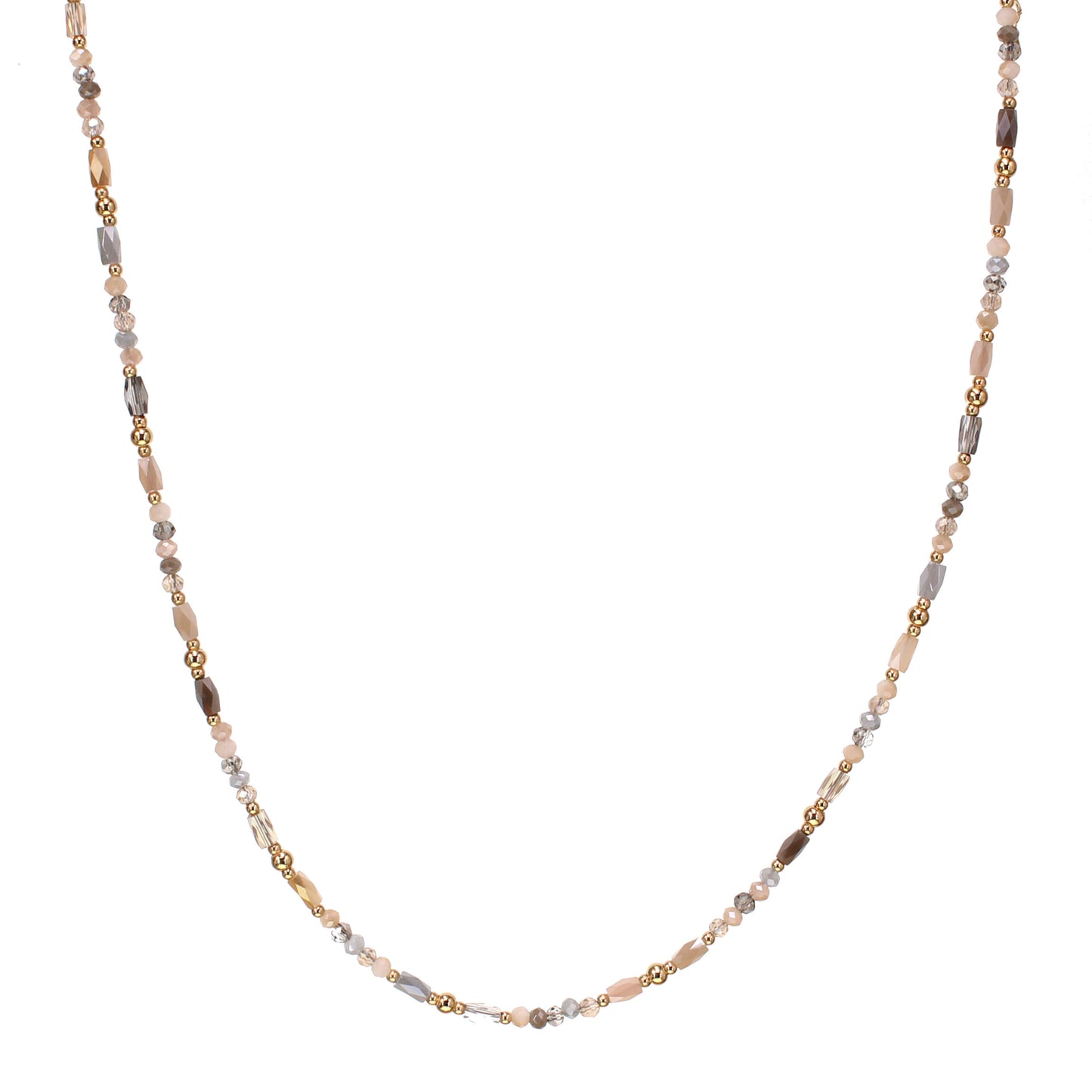 Crystal Bead Necklace - Multi