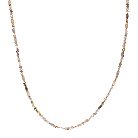 Crystal Bead Necklace - Multi