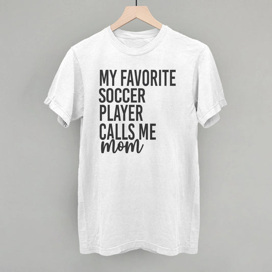 Ivy + Cloth My Favorite Soccer Player Calls Me Mom Tee - White