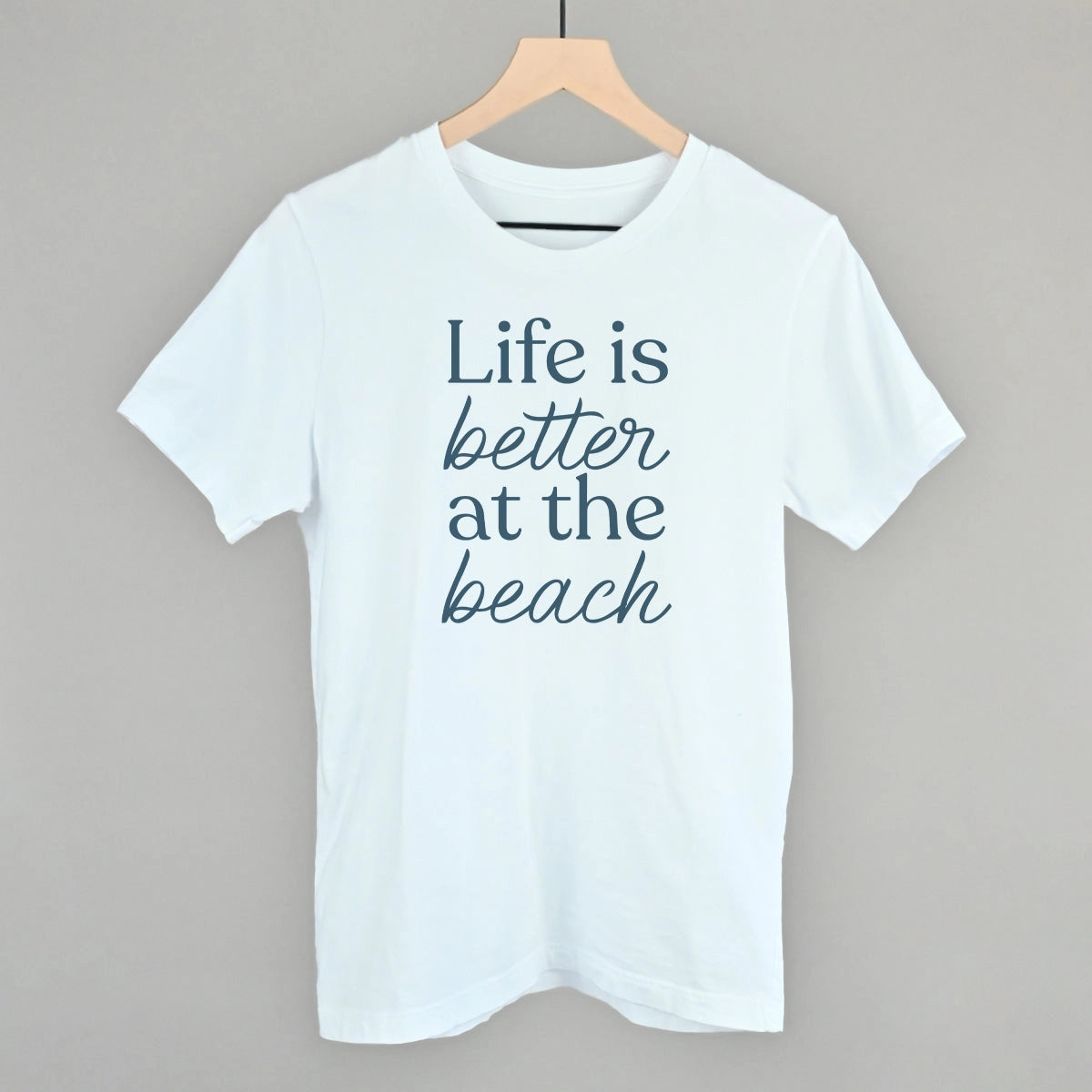 Ivy + Cloth Life Is Better At the Beach Tee - White