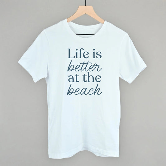 Ivy + Cloth Life Is Better At the Beach Tee - White