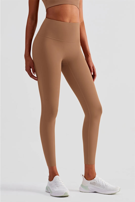 91 Esther Lycra® High Waist Leggings - Frappuccino