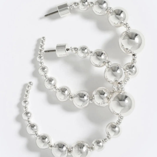 Emma Pills Moonlight Hoops - Silver