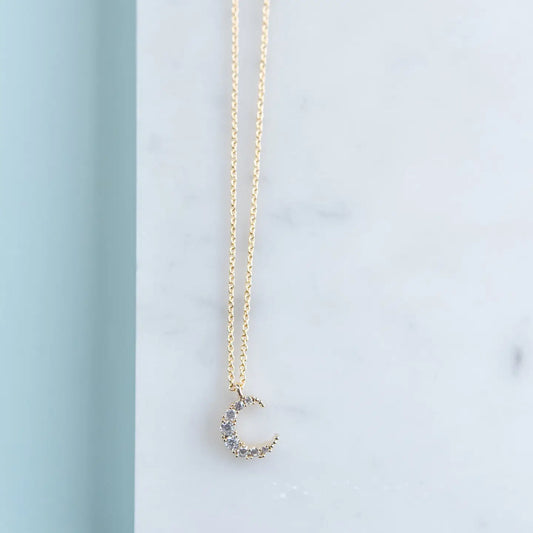 Moon Single Necklace