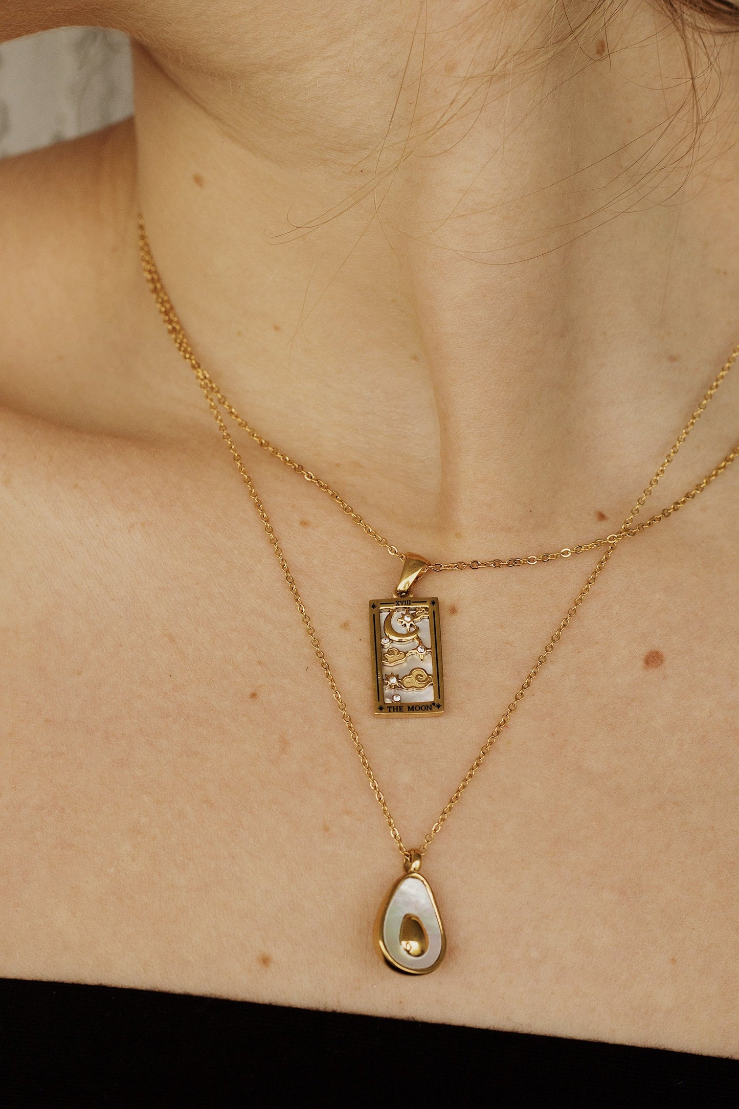 Luna Pendant Necklace - Gold