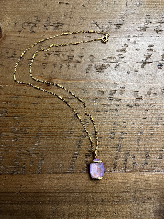 Drop Necklace - Violet