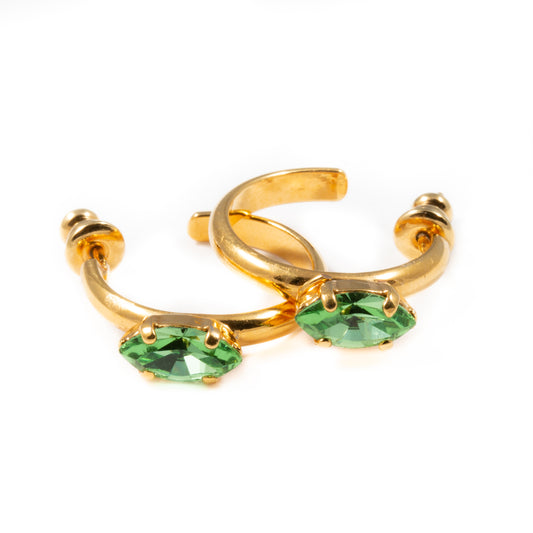 Tokyo Crystal Earrings - Green