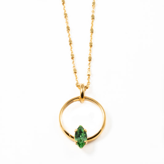 Tokyo Crystal Necklace - Green