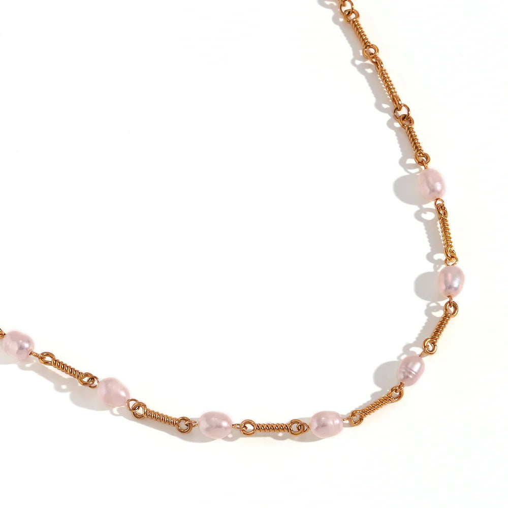 Pearl Necklace - Gold