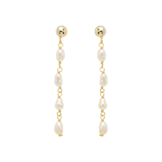 Linear Post Drop Earrings