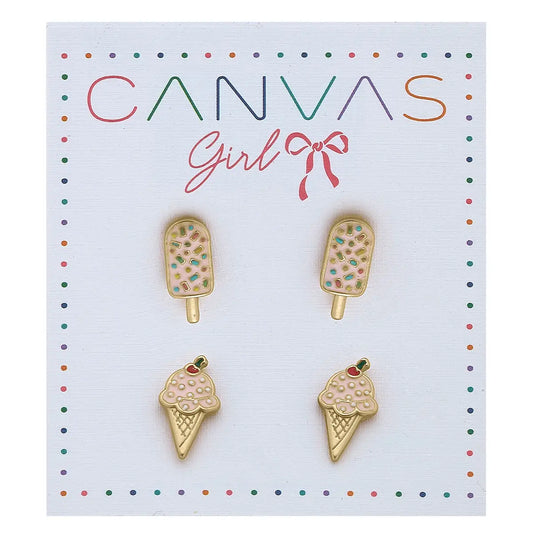 Roxy Popsicle & Ice Cream Children’S Stud Earrings