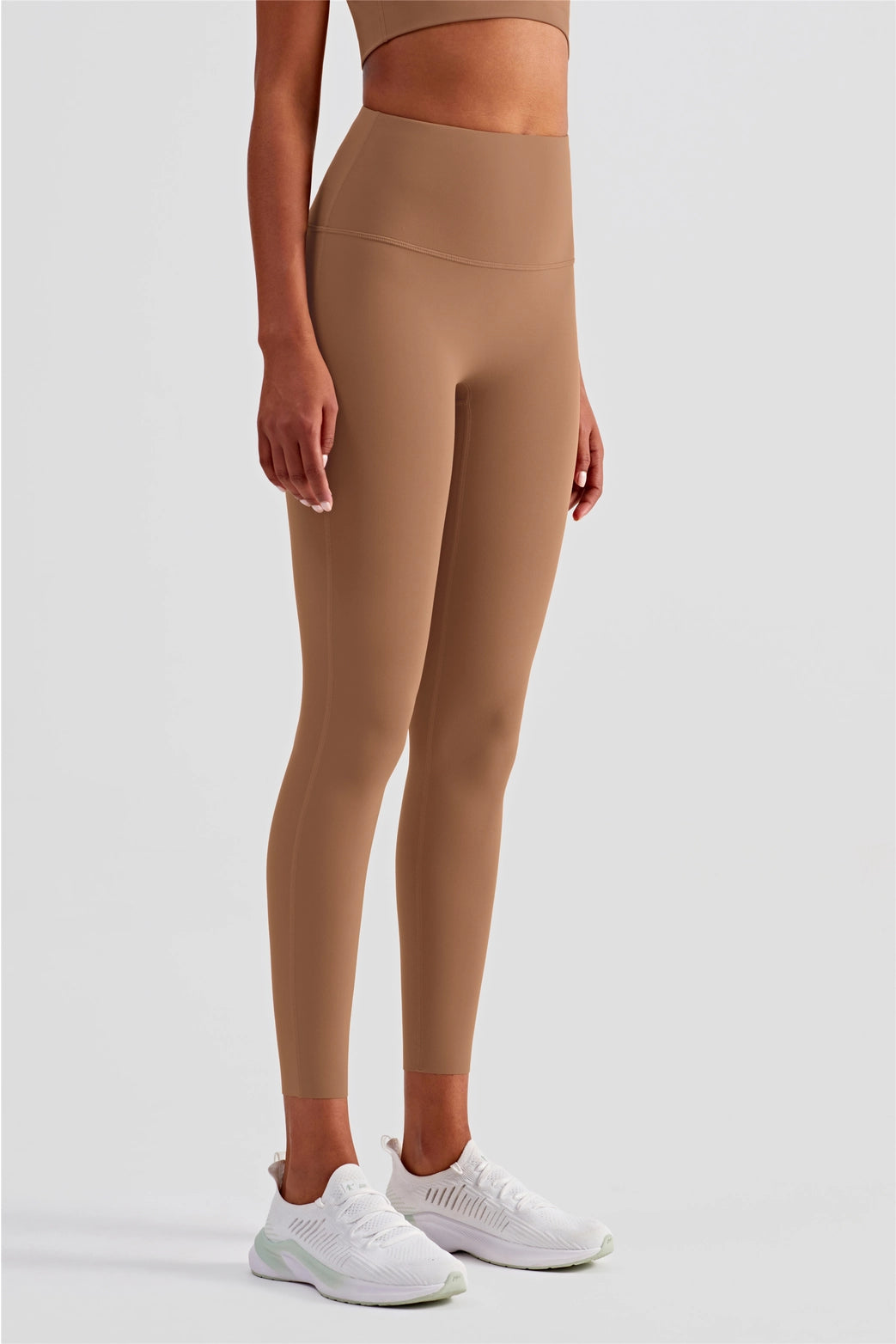 91 Esther Lycra® High Waist Leggings - Frappuccino