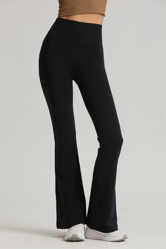 91 Athena High Waist Sculpting Flare Yoga Pants - Black