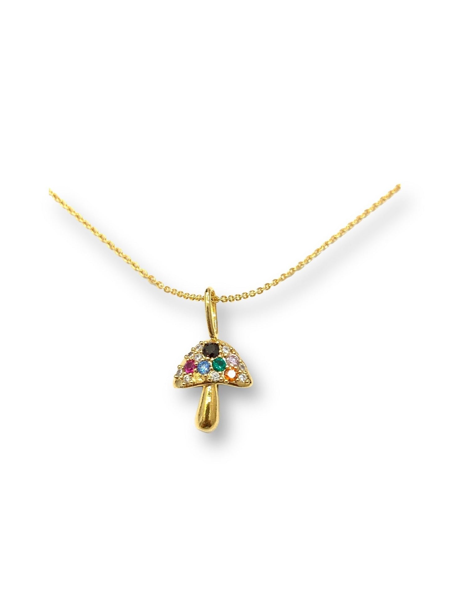 Zia Mushroom Necklace - Gold