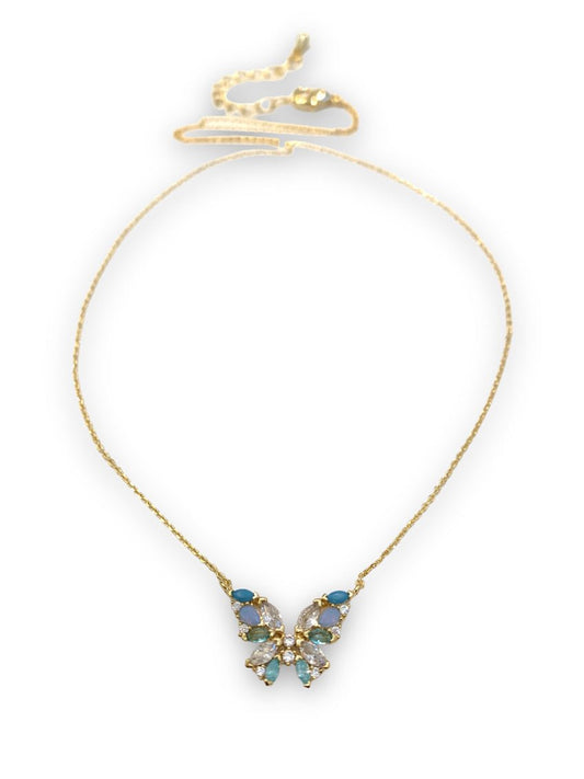 Nabi Butterfly Necklace - Turquoise